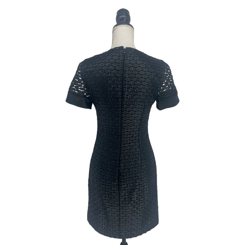 Diane von Furstenberg Cindy Lace Sleeve Textured Mini Dress 4 - Picture 12 of 16
